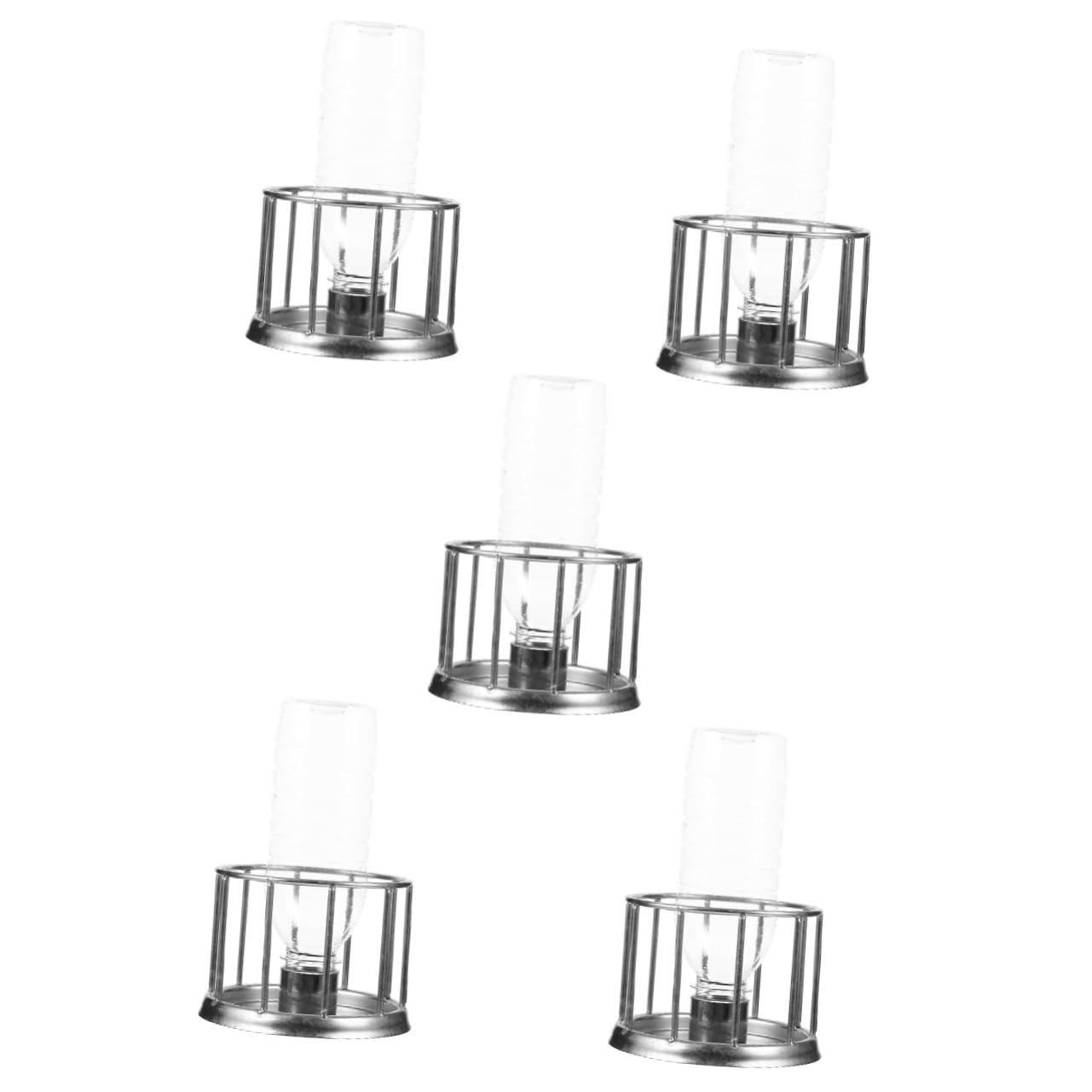 BESPORTBLE 5piezas Alimentador De Reptiles Inoxidable para Tortugas y Plato De Agua y Comida Accesorio para Terrario Diseño Antisalpicaduras y Conveniente