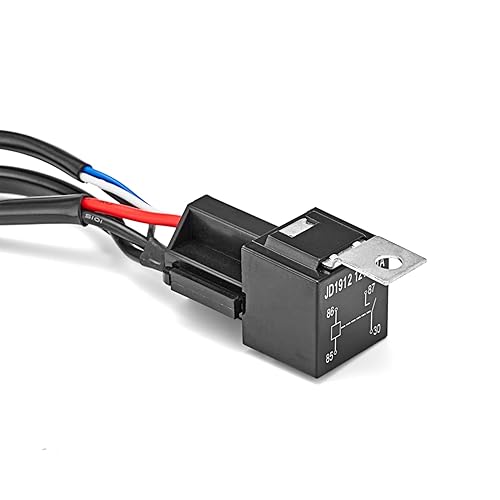 Miniatura 6 de Kit de arnés de cableado universal de barra de luz LED de 1 plomo, interruptor basculante, 40A, 12V, encendido y apagado, fusible, compatible con