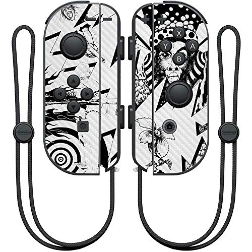 MIGHTY SKINS - MightySkins Carbon Fiber Skin for Nintendo Joy-Con Controller - Parallel Universe | Protective, Durable Textured Carbon Fiber Finish | Easy to Apply, Remove, and Change Styles | Made in The USA