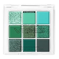 BUTBU Professional Makeup Lidschattenpalette, mit 9 Farben, Eyeshadow-Palette Matt und Schimmernde, Make-Up palette, lidschatten grün, Hochpigmentierten Lidschatten Palette, für Urlaubs und Alltags