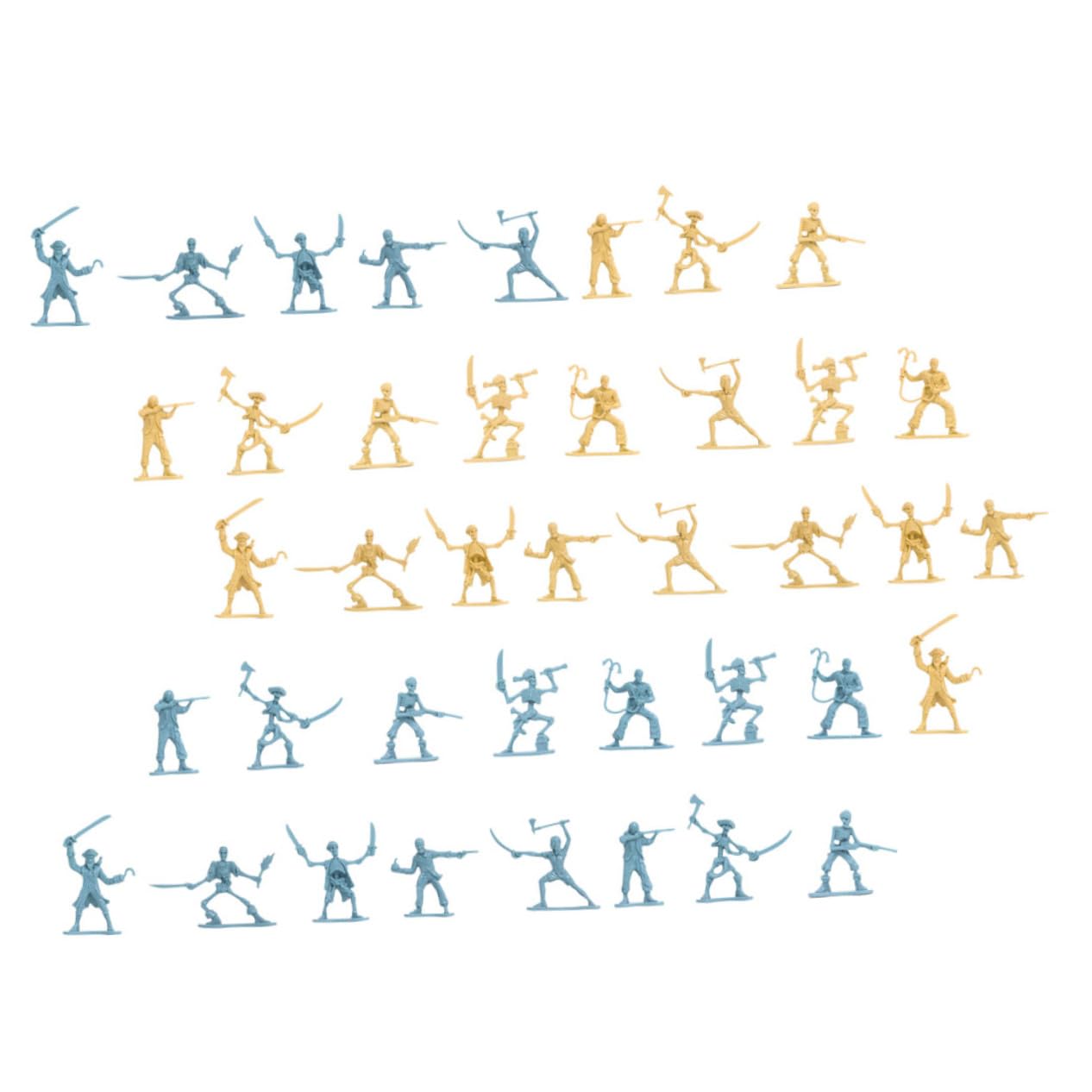 LIOOBO Pirate Soldier Figures Mini People Figures Miniature People Figurines Small Soldier Models for Garden Layouts DIY Projects Doll Houses