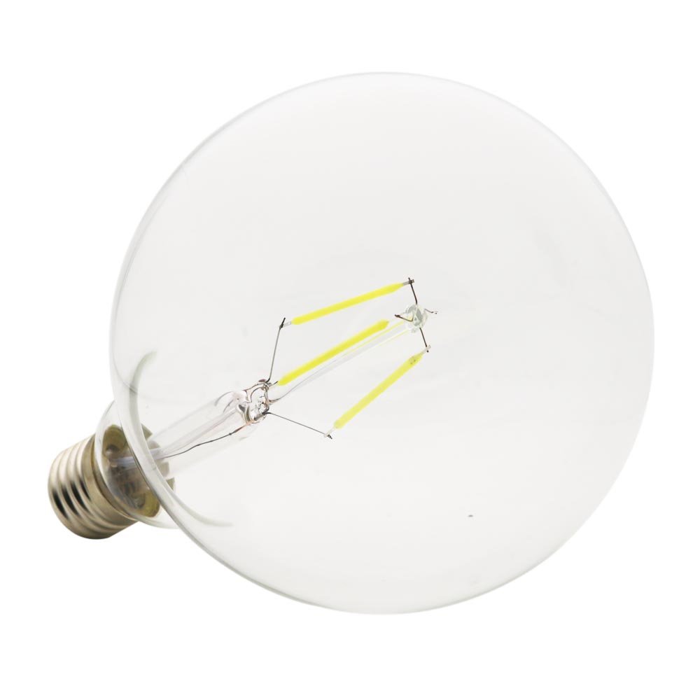 5 sztuk 4 W G125 E27 LED kulka nitkowa zimna biel 6000 K śruba Edisona 125 mm LED antyczna żarówka 30 W zamiennik żarówki AC 220 V