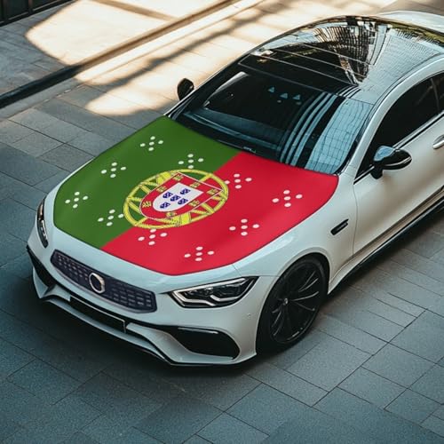 Image of Renewold Portugal National Flag Hood Covers for Cars Hood Cover Protector Outdoor Daily Holiday Camping Decor Wrap Blanket Women Men Winter Spring Fall Summer Automotive Exterior Accessories