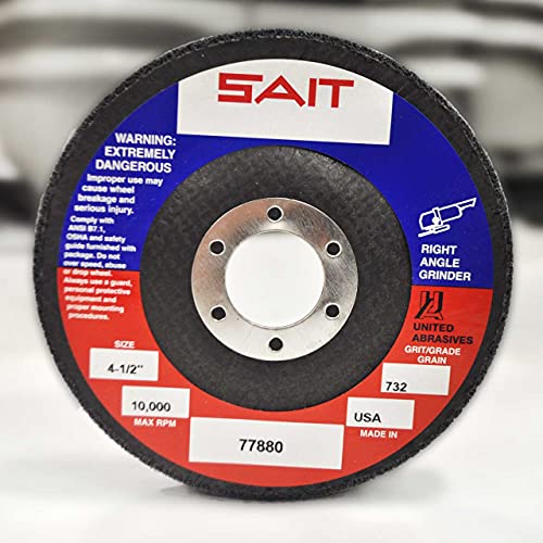 United Abrasives SAIT 77880 4-1/2 X 7/8 Non-Woven Unitized Wheels Type