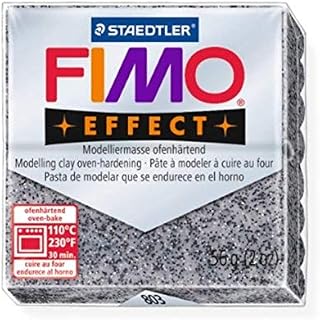 STAEDTLER FIMO Effect Granite (803) FIMO Effect Polymer Modelling Moulding Clay Block Oven Bake Colour 56g (Pack Of 1)