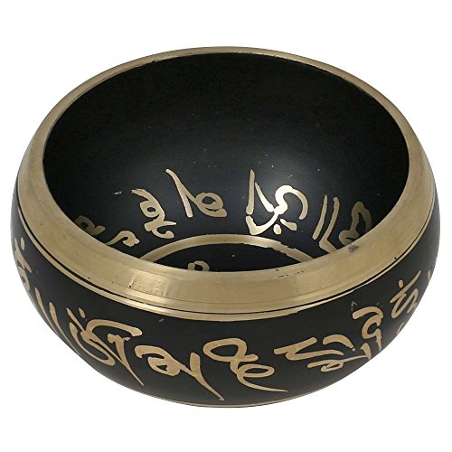 image for Shalinindia Hand Painted Metal Tibetan Buddhist Singing Bowl Musical I