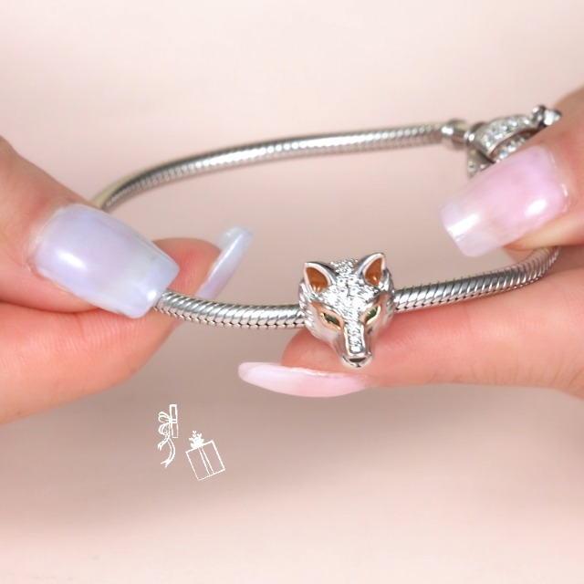Belons Womens Bracelet 925 Sterling Silver Cubic Zirconia Four Leaf Clover Charm Bracelet Adjustable Chain, Gift for Girls Women