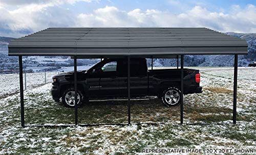 Arrow 20' x 20' Metal Carport - Image 9