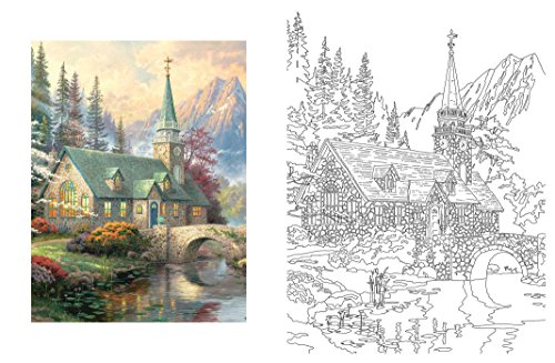 Posh Adult Coloring Book: Thomas Kinkade Designs for Inspiration & Relaxation (Posh Coloring Books) (Volume 14) - Thumbnail 2