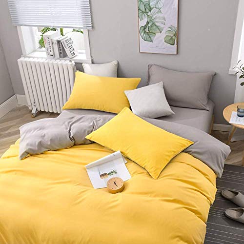 FLXXIE 2 Pack Microfiber King Pillow Cases, 1800 Super Soft Pillowcases with Envelope Closure, Wrinkle, Fade and Stain Resistant Pillow Covers, 20x36, Yellow