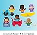 Little People Toddler Toys Play for All Figure and Accessory Pack 9-Piece Set for Pretend Play Ages 1+ Years