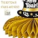 12pcs 2026 Happy New Year Party Honeycomb Centerpieces New Years Eva Party Centerpieces for Table Happy New Year Party Decorations for 2026 New Year Holiday Party NYE Party Supplies