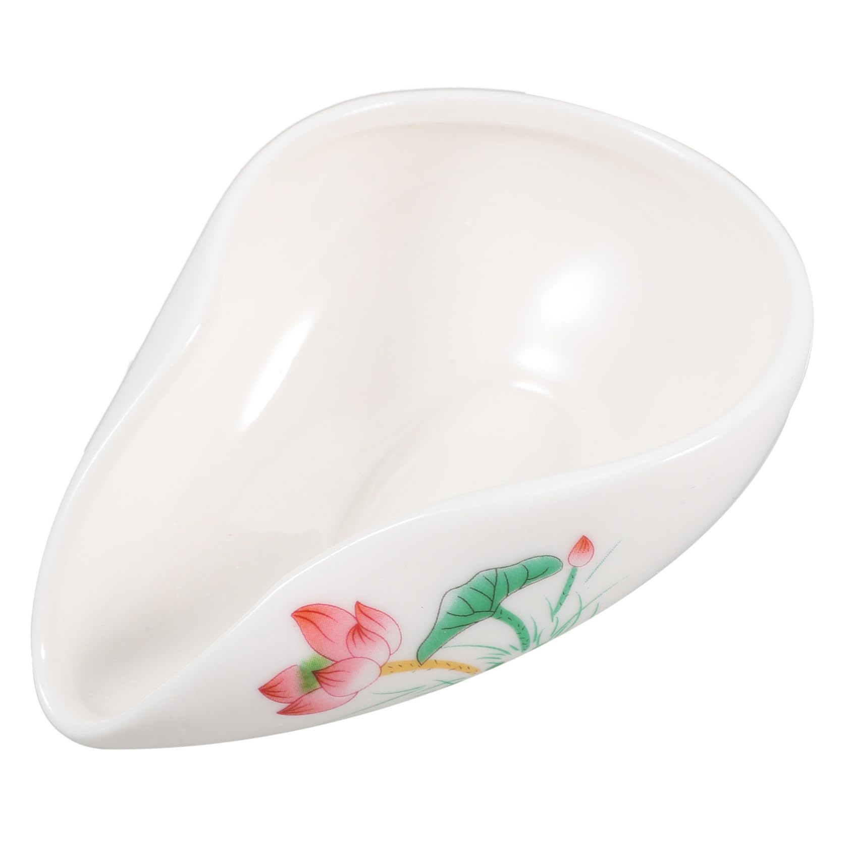 Zerodeko Vintage Ceramic Tea Scoop Porcelain Tea Vessel for Loose Tea Leaves Decorative Tea Shovel for Home Use Multi Functional Tea Accessory