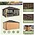 YOLENY 12' X 16' Hardtop Gazebo Galvanized Steel Outdoor Patio Gazebos Canopy Permanent Gazebo with Single Roof Aluminum Frame, Netting & Curtains for Garden, Patio, Lawns, Deck