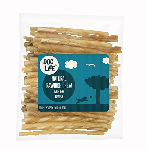 Dog Life Twists Rawhide, 5-Inch/4 to 6 mm, 100-Count