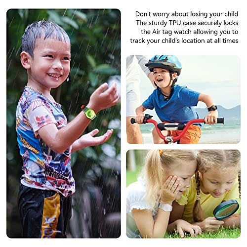 Dlenp 3 Pack Airtag Wristbands For Kids - Lightweight & Durable Nylon Wristbands With Adjustable Velcro Buckle - Gps Tracker Case For Children's Safe, Anti-Lost,Daily Wear #TOP6