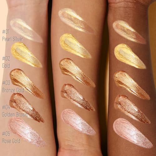 Ucanbe STUB154_03 Body Shimmer Oil 100Ml, Moisturizing Body Glow Glitter Oil, Waterproof Shimmering Body Luminizer Liquid Illuminator Highlighter, Tinted Shimmer Body Lotion Glowing Bronzer Makeup thumb #7
