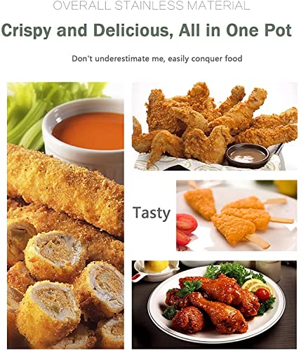 Kommerzielle Gas-Fritteuse auf der Arbeitsplatte, Gas-Fritteusenmaschine, LPG-Propan-Außenkocher, Fettfritteuse aus Edelstahl mit abnehmbarem Korb – Bild 4