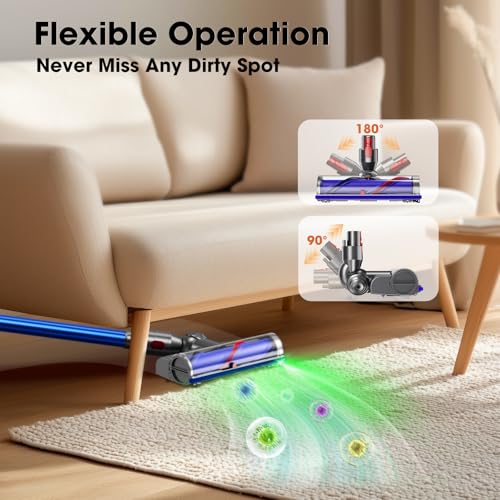 Image of MYUAKO Vacuum Replacement Head for Dy-So V15 /V7 /V8 /V10 /V11 Direct Drive Motor-Head Brush Roller for Dy-so Vacuum Attachments Parts, Upgrade Anti-Tangle Vacuum Part for Carpet Hardwood Floor