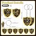ARCTURINE 50 Pack Armor of God Keychain Religious Gifts for Men Bulk Christian Knight Key Ring for Church Father's Day