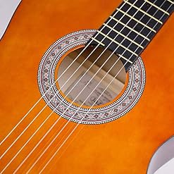 Guitare classique acoustique pour débutant en nylon 99 cm – Kit de démarrage pour 6 cordes en nylon – Avec sac étanche… - Les Beatles, Paul McCartney, John Lennon, RIngo Starr, George Harrison Guitare classique acoustique pour débutant en nylon 99 cm - Kit de démarrage pour 6 cordes en nylon - Avec sac étanche… – Image 3