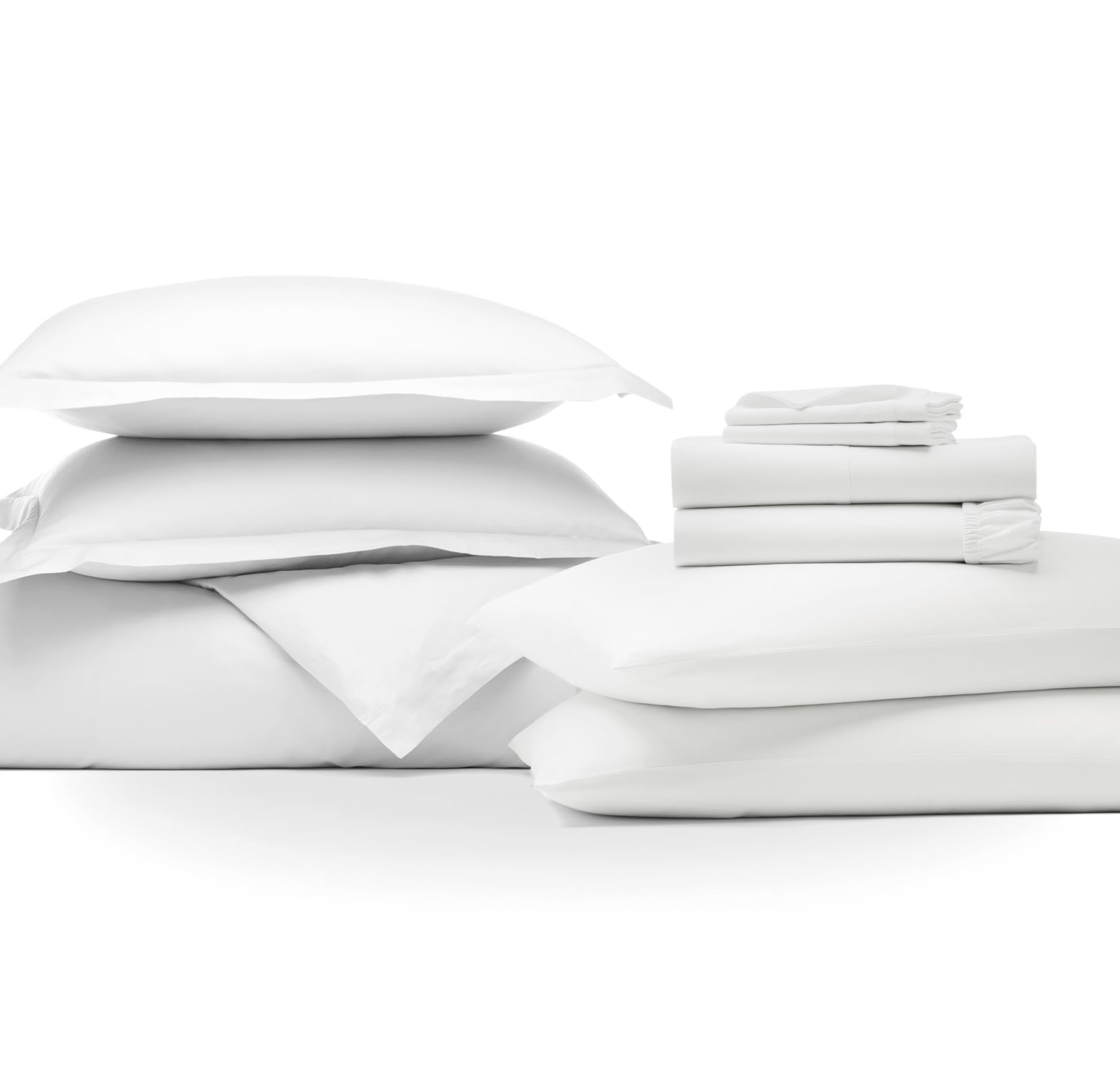 BOLL & BRANCHSignature Starter Bundle - 1 White King Sheet Set & Duvet Set - 1 White King Pillowcase Set - 100% Organic Cotton