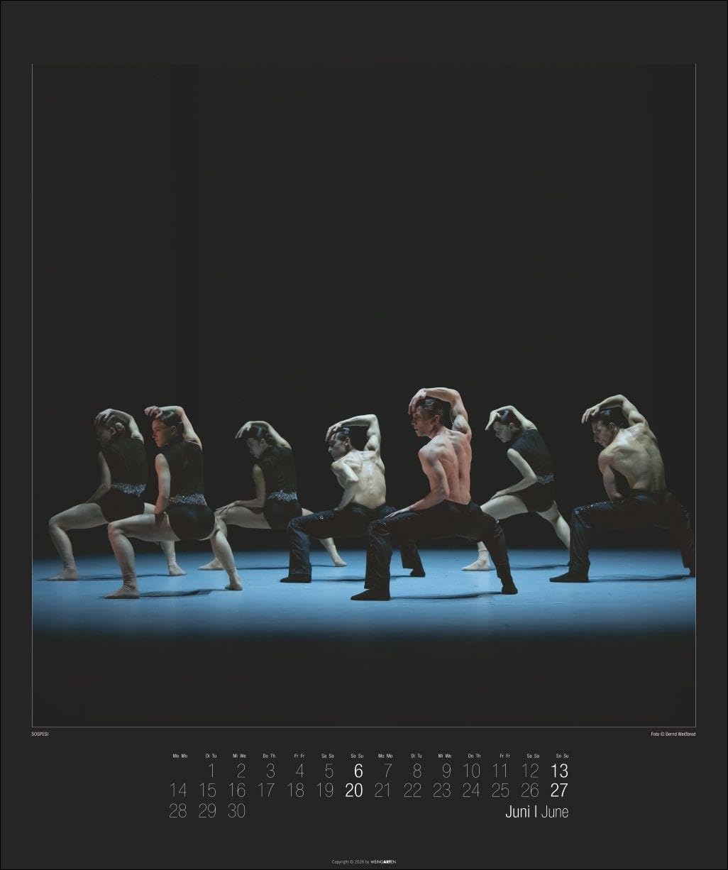 Stuttgarter Ballett Kalender 2027: Meisterfotograf Bernd Weißbrod setzt die Stars des berühmten Ballett-Ensembles perfekt in Szene. Ein Fotokalender für Tanzbegeisterte. 46x55 cm Hochformat.