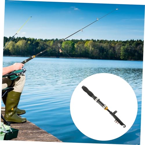 Canne à pêche réutilisable SUPVOX 5 pièces petite canne mini pôle - 2