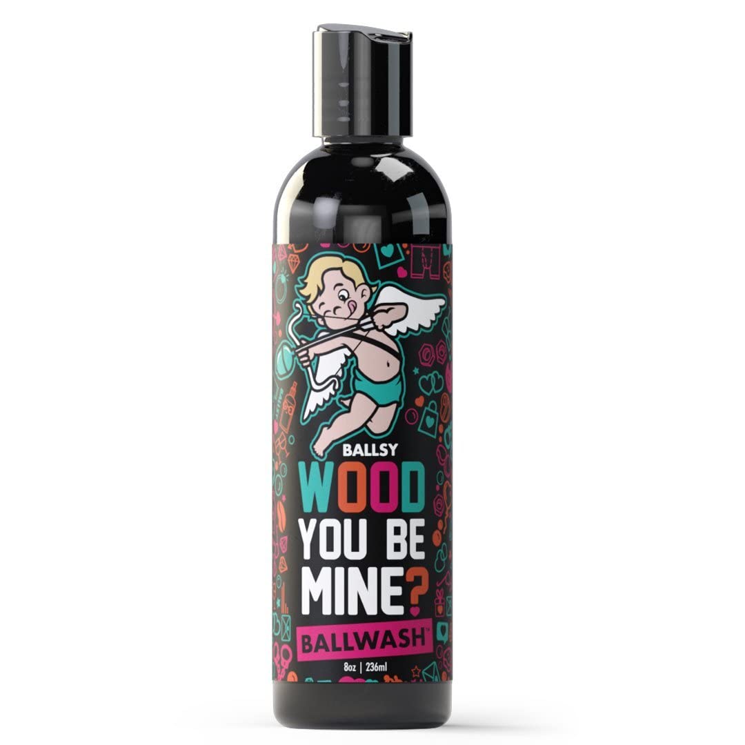 Ballsy Ballwash Wood You Be Mine Charcoal Body Wash for Men, Soap, Moisturizing