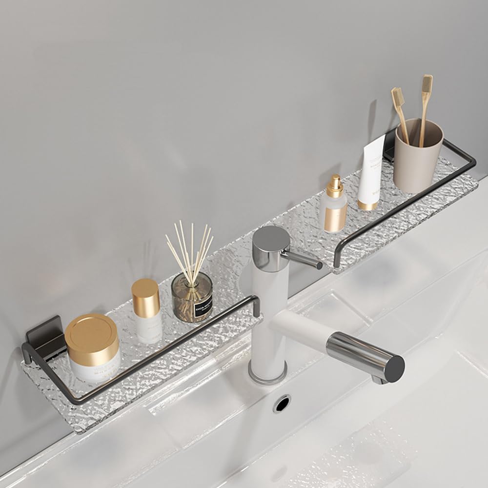 LamChyar Bathroom Sink Shelf Over Faucet, Acrylic Bathroom