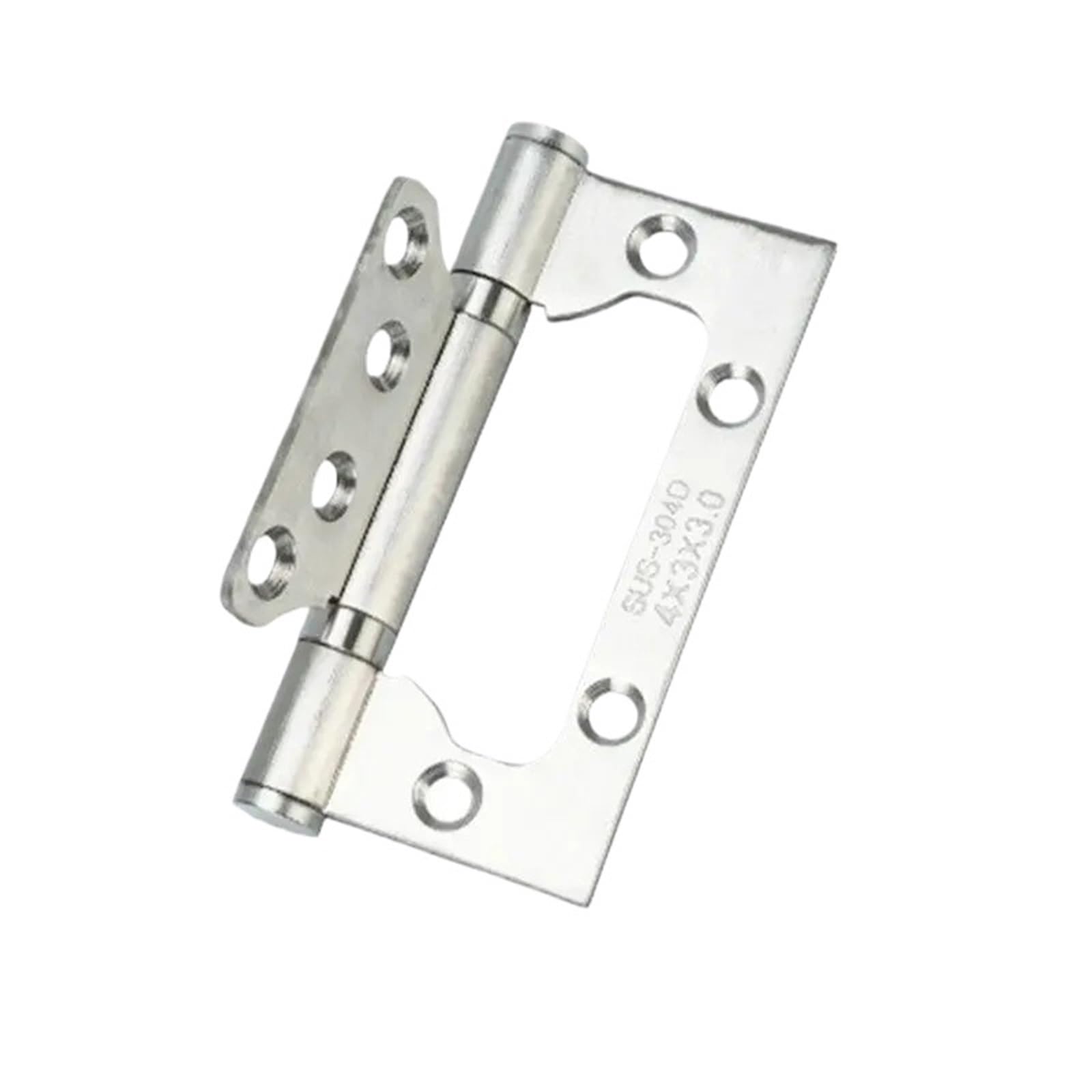 Kdhcvkz Silver 1Pcs 4 Inch Wooden Door Thickened Stainless Steel Hinge