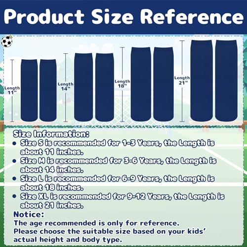 Image of Olreco 1 Pack Toddler Kids Youth Soccer Socks Girls Boys Baseball Socks Youth Knee High Softball Football Accessories Cotton