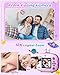 Usteetic Kids Instant Printing Camera with Print Papers2.4 inch 1080P LCD Screen Dual Camera Toddler Camera - P83 (Purple)