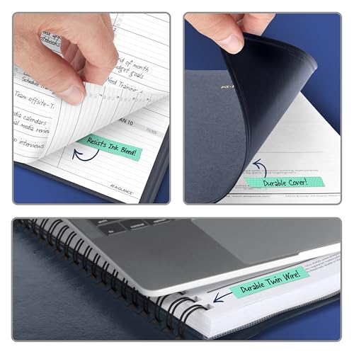 Image of AT-A-GLANCE 2027 Appointment Book Planner, Weekly, 13-Month Jan-Jan, 8.25 inch x 11 inch, Navy (709502027)