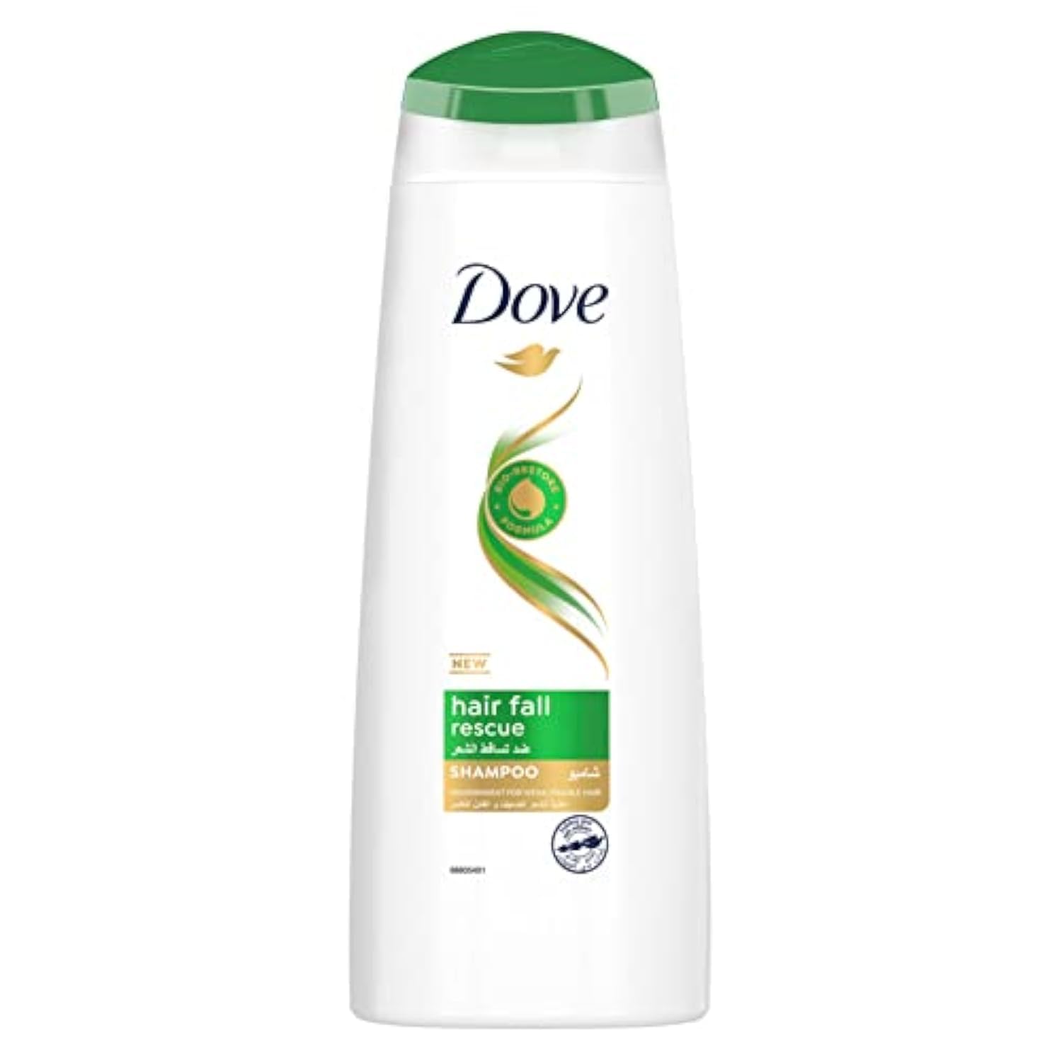 DOVE Shampoo for Weak and Fragile Hair, Hair Fall Rescue, nourishing care for up to 98% less hair fall, 200ml