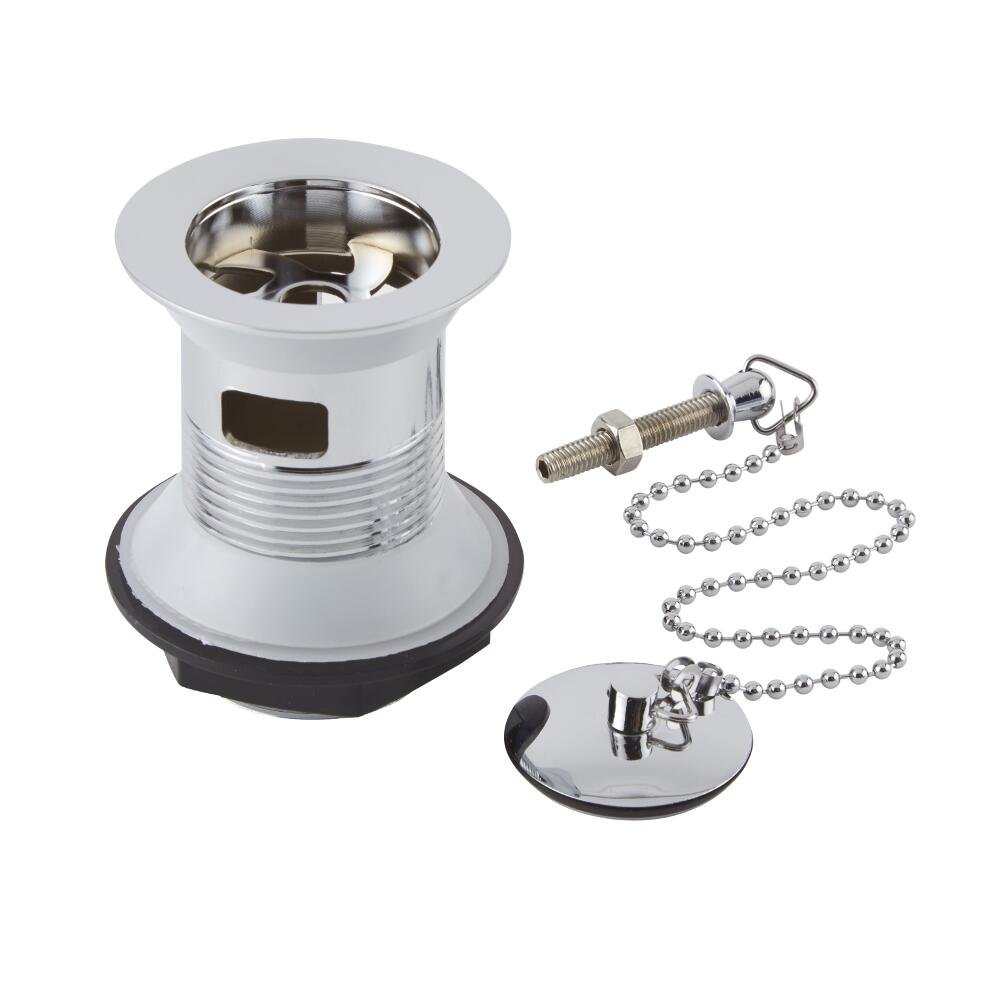 Milano Elizabeth Basin Waste Plug Ball Chain - Chrome