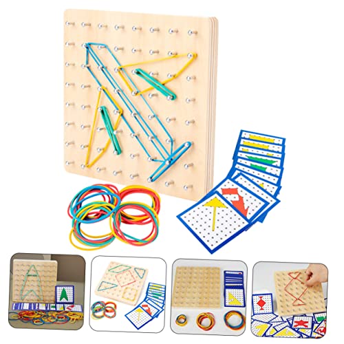 Generic 4 Conjuntos De Placa De Montessori Brinquedo De Quebra-Cabeça Uso De Madeira Para Estudantes