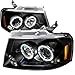 Ford F-150 2004 2005 2006 2007 2008 LED Halo Projector Headlights - Black