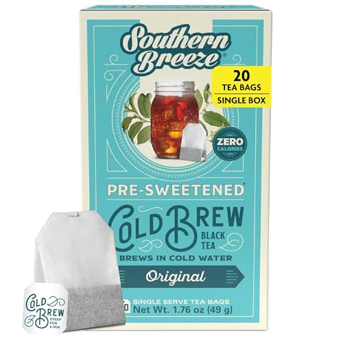 Southern Breeze Cold Brew Sweet Tea Original, 20 Bags (Pack ...