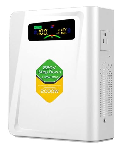 Transformador reductor 220v a 110v convertidor de voltaje 2000w, sin ruido, diez funciones de protección, traje para exprimidor, tostadora, máquina