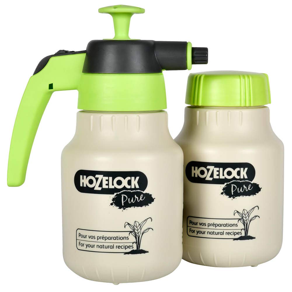 HozelockKit Sprayer Pure 1.25L : Kit for Making and Spraying "Homemade" Fertilisers and Pesticides, Supplied with Additional Tank, Dosing Device and Recipe Booklet [4204 0000]