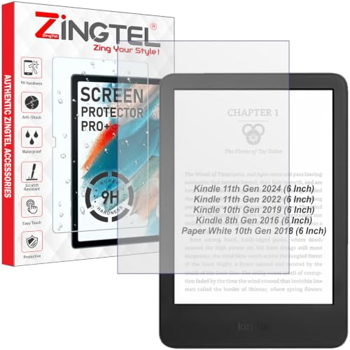 Image of Matte Screen Guard Compatible With All New Kindle /Kindle Kids e reader 6 Inch (11th /10th /8th Gen, 2024 /2022 /2019 /2016) & Paperwhite 6 inch Inch Tab 10th Gen 2018 Not a Tempered Glass Protector