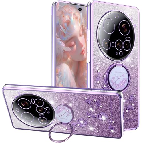 Coque Xiaomi 15 Ultra silicone TPU transparent motif fleur bague antichoc fille