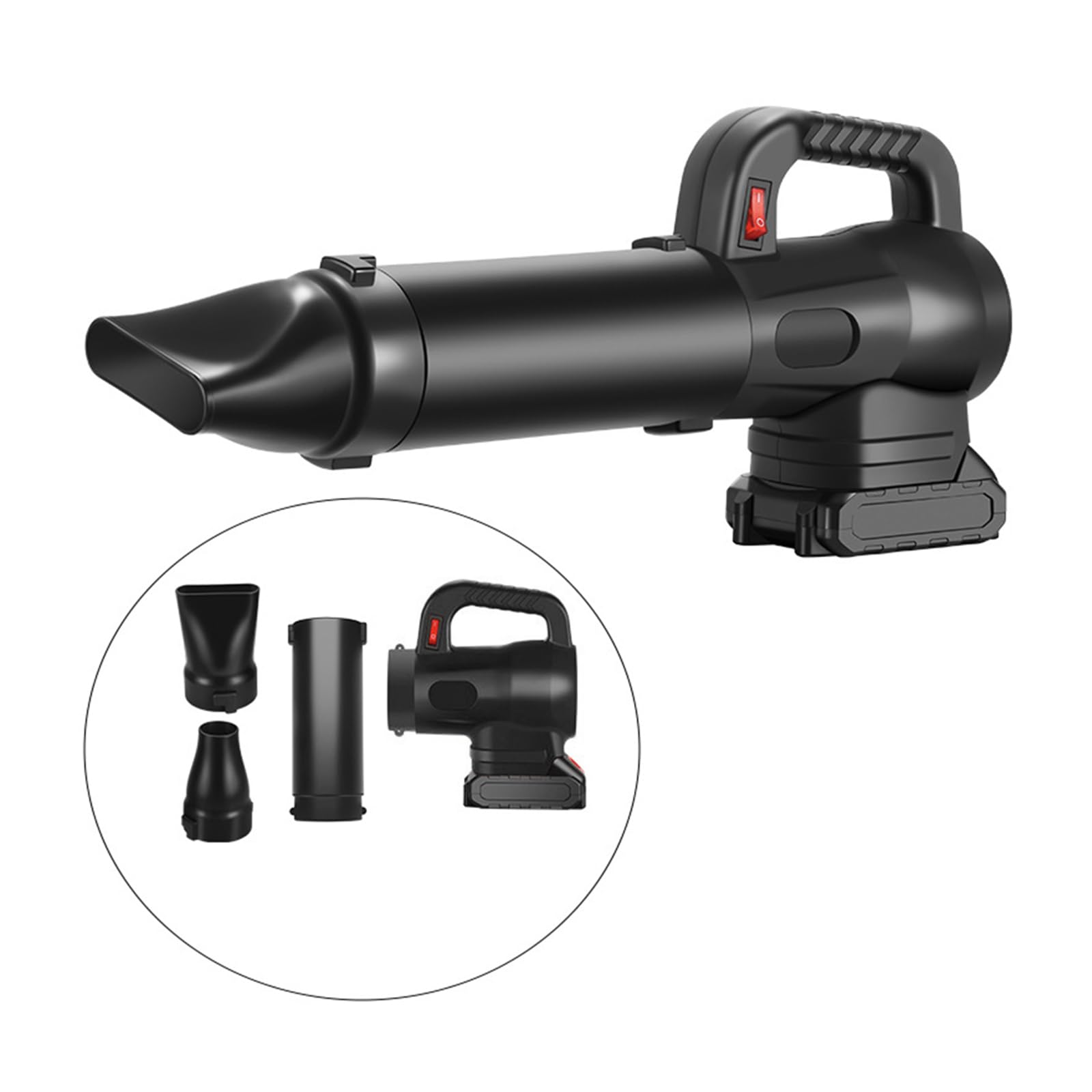 Souffleur de Feuilles sans Fil, dépoussiéreur électrique portatif, Facile à Transporter, souffleur de Feuilles en Plastique pour l ' extérieur et Le Nettoyage de Voiture, Rechargeable