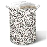 TAZSWDMM Duck Hunting Nursery Laundry Basket Hamper, Retro Camo Duck Hunter Foldable Clothes Toys Books Storage Box Bins Baskets Organizer for Kids Boys Room Bedroom Bathroom Home