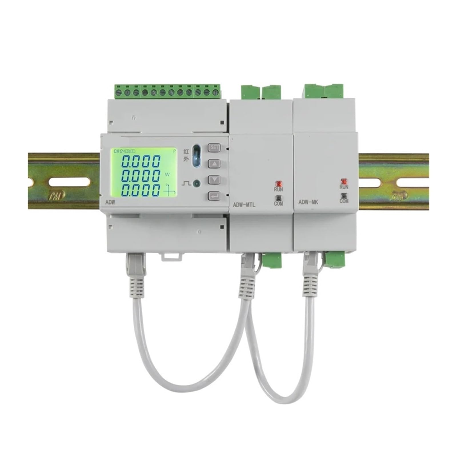 Compteur IOT à 3 canaux ADW210-D24-3S avec transformateurs de Courant d'entrée 400A/100mA