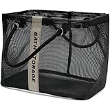 スパバッグ プールバッグ お金 スパバス 海 バススイミング トートバッグ 洗面所 アクセサリー バスルーム アクセサリー 便利 収納 メッシュバスケット 持ち運び