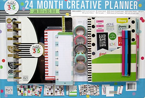 The Happy Planner My Life 24 Month Box Classic Kit January 2017 - December 2018 with Stickers Washi Pens