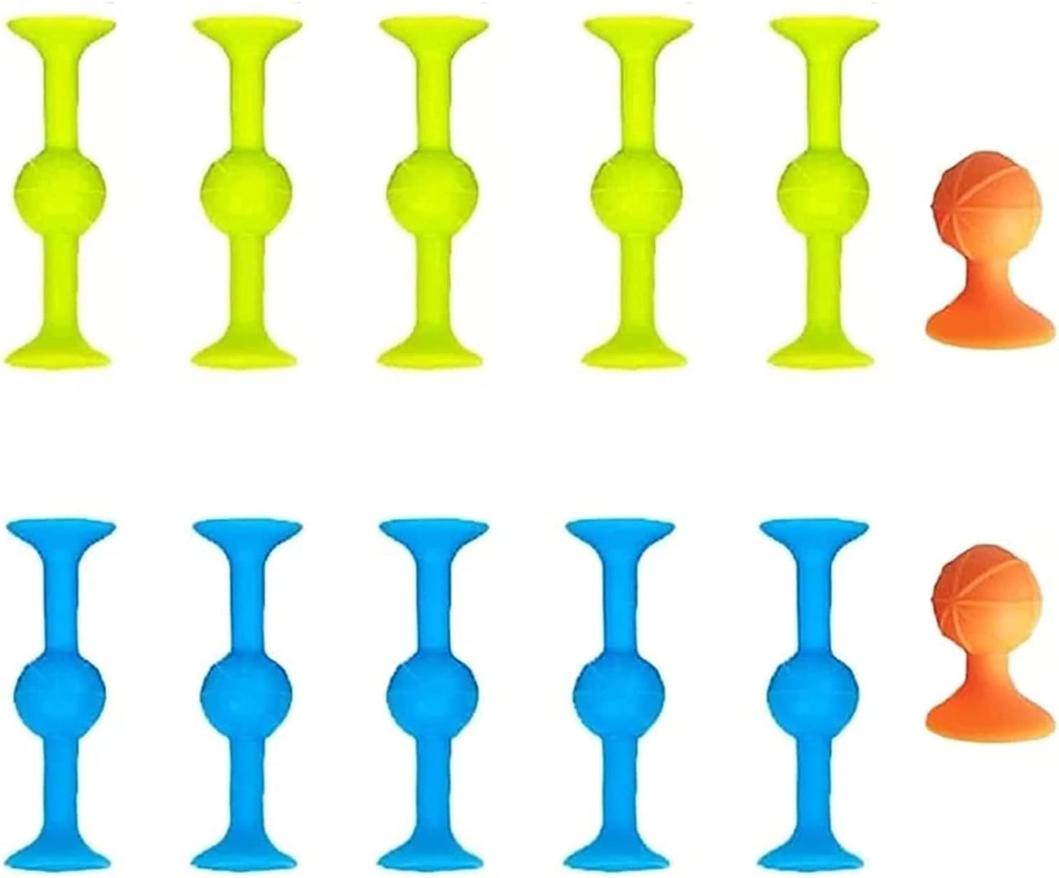 Super Fun Sucker Toys Pop Darts Toys Game, Diy Soft Silicone Building Blocks Suckers Toy,Sticky Wall Toys Set, Rubber Dart Super Popular Family Interactive Release Stress Toy (12PCS, S)