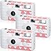 3 Pack Disposable Camera for Wedding Simple Use Color Film Camera with Flash Disposable Cameras One Time Camera for Gathering Wedding Travel Party Supply (White)